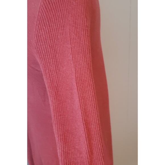 Eileen Fisher Coral A-Line Tunic Dress Sz S Linen Blend Stretch Knit EUC - Picture 5 of 9